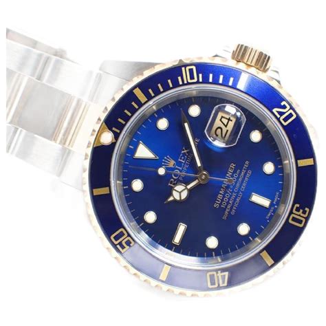 rolex submariner blau silber